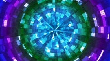 Twinkling Hi-Tech Grunge Alev Tüneli, Çoklu Renkli, Endüstriyel, Döngüsel, 4K