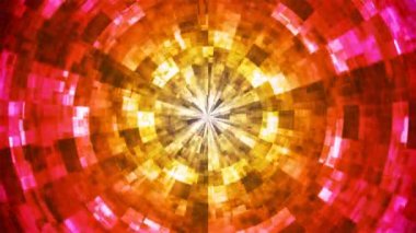 Twinkling Hi-Tech Grunge Alev Tüneli, Kırmızı Sarı, Endüstriyel, Döngüsel, 4k