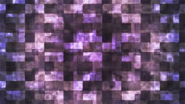 Metal Tech Squared Smoke Shifting Patterns Purple Abstract Loopable — Vídeos de Stock