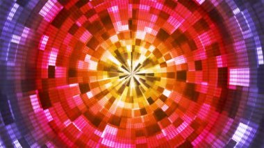 Twinkling Hi-Tech Grunge Alev Tüneli, Çoklu Renkli, Endüstriyel, Döngüsel, 4K