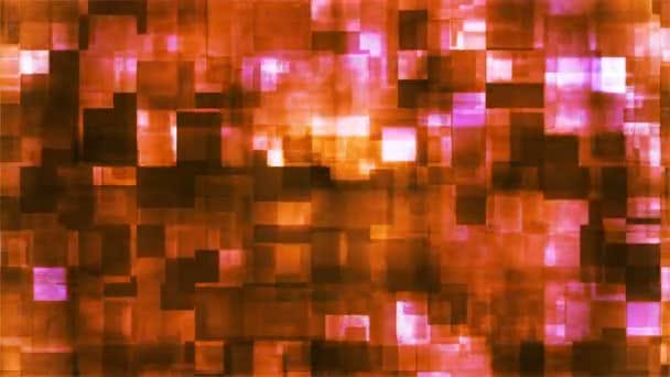Трансляция Tech Squared Shifting Patterns Orange Abstrab Loopable — стоковое видео