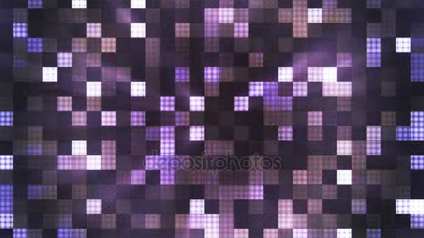 Twinkling Tech Rounded Diamond Light Patterns Multi Color Abstract Loopable — Vídeos de Stock