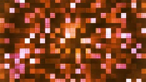 Mrugający Tech Zaokrąglone Diamentowe Wzory Świetlne Multi Color Streszczenie Pętla — Wideo stockowe
