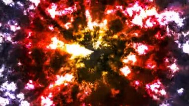 Soyut Yüksek Teknolojik Cam Ateş Örnekleri, Çoklu Renk, Endüstriyel, Döngüsel, 4K