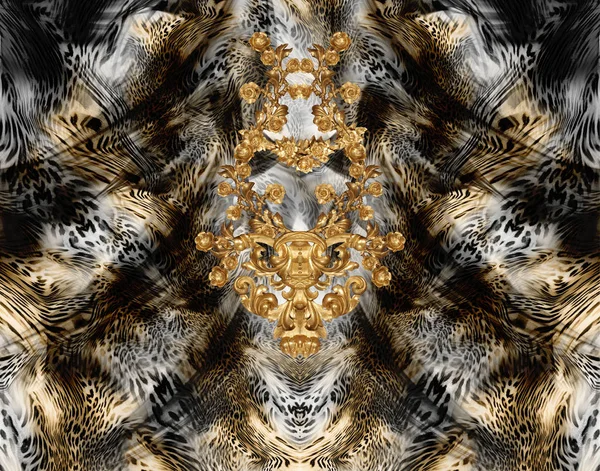 Leopard бароко — стокове фото