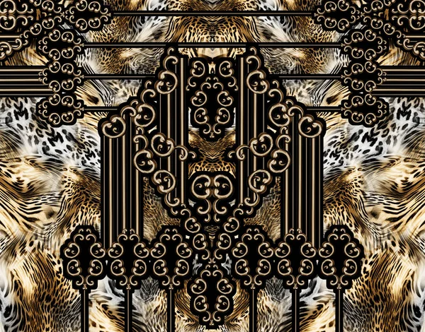 Барокко леопарда — стоковое фото