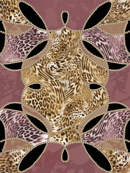 Λεοπάρδαλη patern κουβέρτα ταπήτων — Φωτογραφία Αρχείου