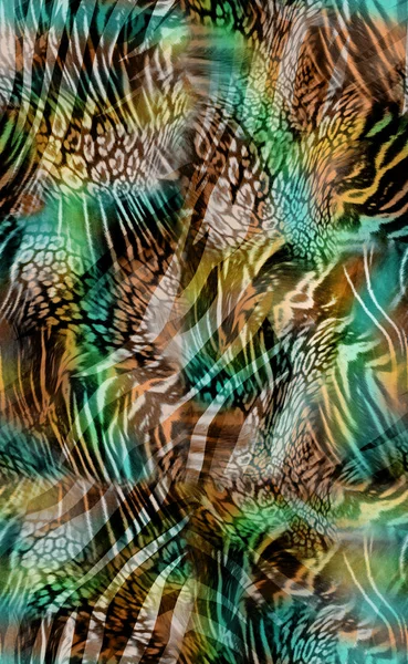 Leopard und Tiger Hintergrund — Stockfoto