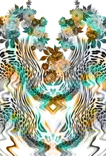 Квіти leopard фону — стокове фото