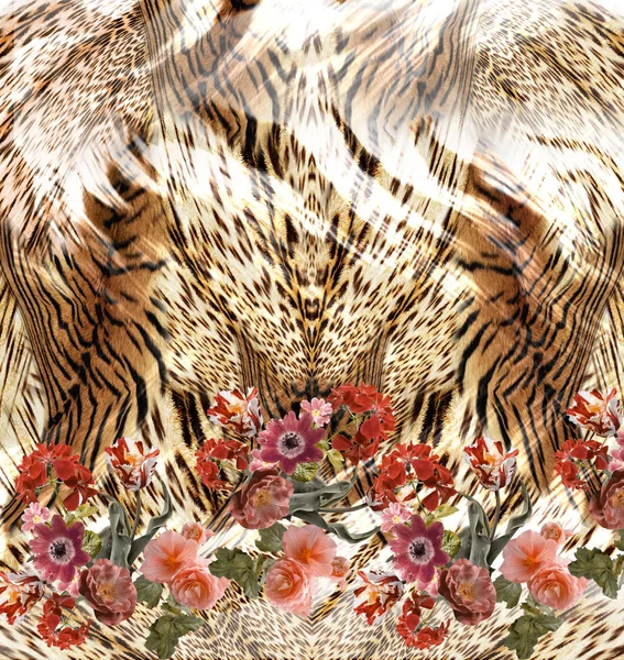 Flor leopardo fondo — Foto de Stock