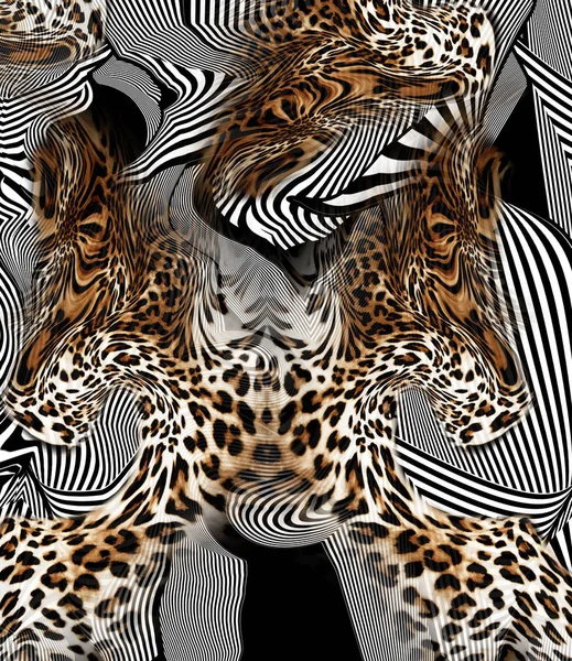 Tigre y leopardo —  Fotos de Stock