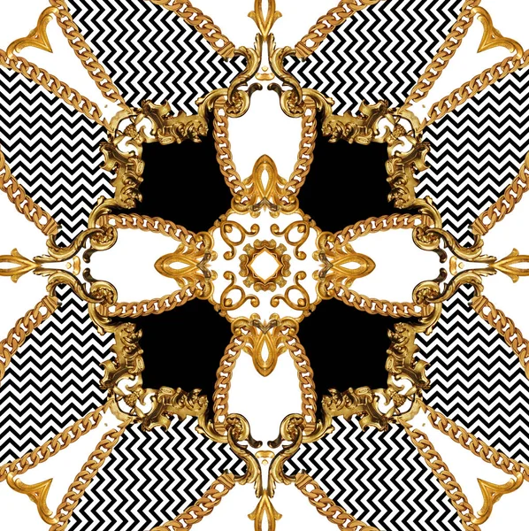 バロック様式の幾何学的なパターン — ストック写真