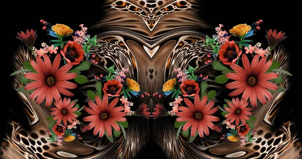 Flor leopardo fondo — Foto de Stock