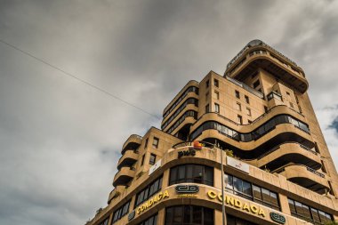 Santa Cruz, Tenerife / İspanya - 21 Şubat 2018: Modern bina