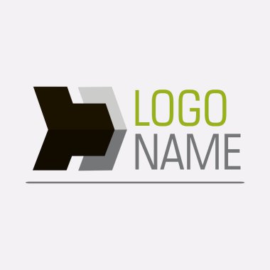 Soyut geometrik logo simge. Uygulama Tasarım Web, baskı, kayıt.