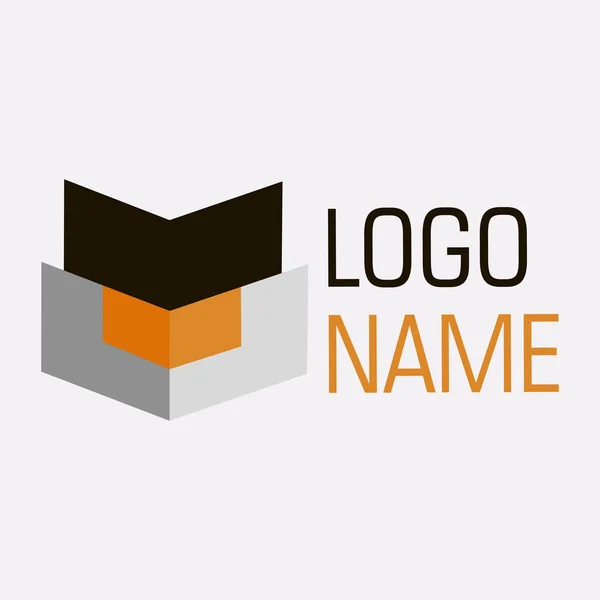 Abstraktní geometrické logo ikony. Firemní znak pro web, tisk, návrh aplikace. — Stockový vektor