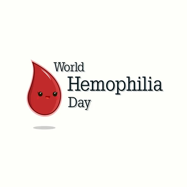 Día Mundial de la Hemofilia. Ilustración vectorial — Vector de stock
