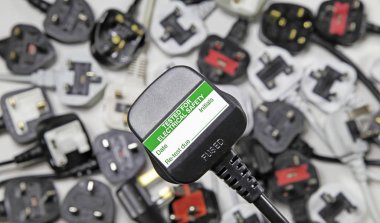 planı fişler görünümünü bulanık üç PIN fişleri fiş test etiketi ile top ile arka plan