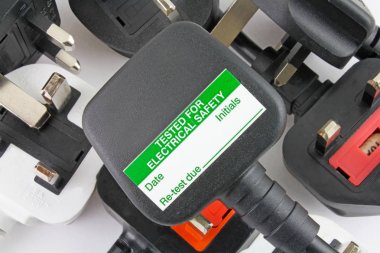 planı fişler görünümünü bulanık üç PIN fişleri fiş test etiketi ile top ile arka plan