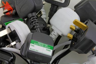 planı fişler görünümünü bulanık üç PIN fişleri fiş test etiketi ile top ile arka plan
