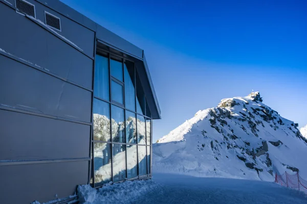 Bergstation van de kabelbaan — Stockfoto