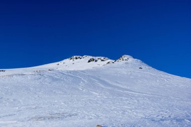 Panoramik dağ manzaralı, Passo Tonale, İtalya