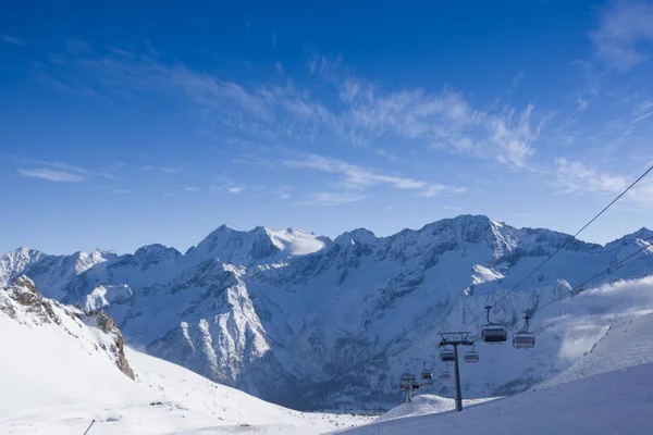 Wolken über dem Passo del Tonale — Stockfoto