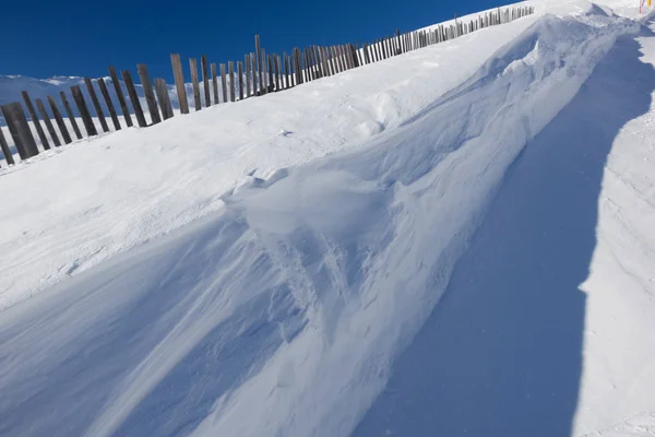 Tekstura śniegu, Passo Tonale, Włochy — Zdjęcie stockowe
