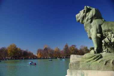Sıradan bir gün Park Retiro, Madrid, İspanya