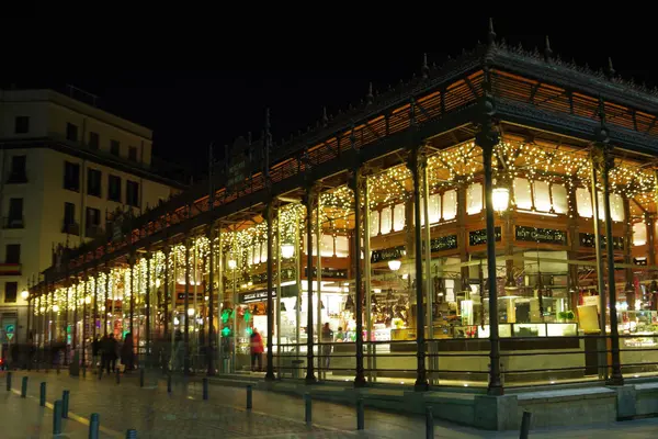 Stará tržnice San Miguel, Madrid, Španělsko — Stock fotografie