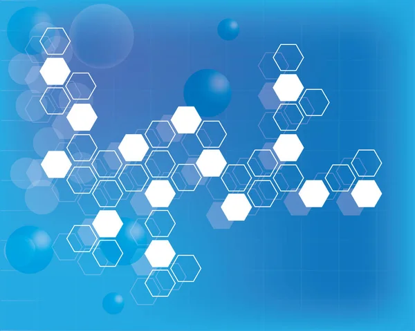 Abstract Moleculen Medische achtergrond. — Stockvector