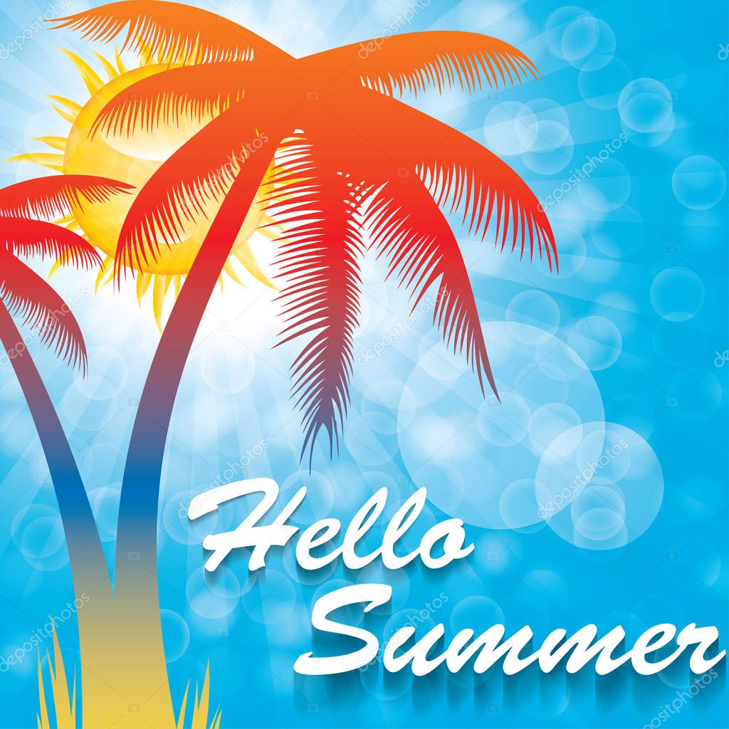Abstract summer background.vector.eps10