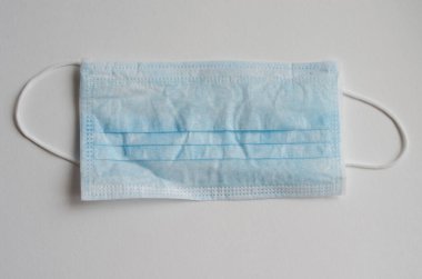 Sağlık koruması için mavi tıbbi maske