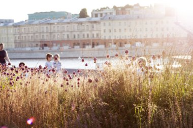 Moskova'da bir sıcak bahar akşam fotoğraf