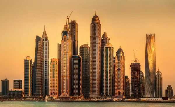 Baía de Dubai Marina, Emirados Árabes Unidos — Fotografia de Stock