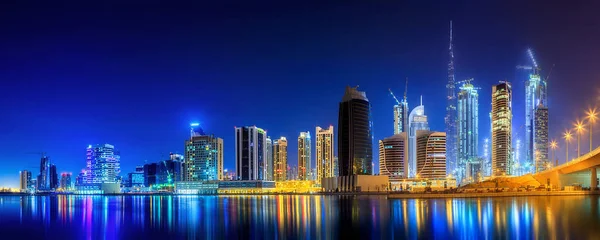 Business bay i Dubai, Förenade Arabemiraten — Stockfoto