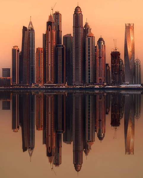 Dubai Marina bay, Vae — Stockfoto