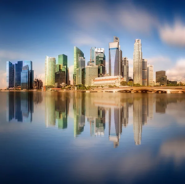 Singapur Skyline y vista de Marina Bay — Foto de Stock