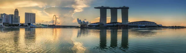 Singapore Skyline e vista de Marina Bay — Fotografia de Stock