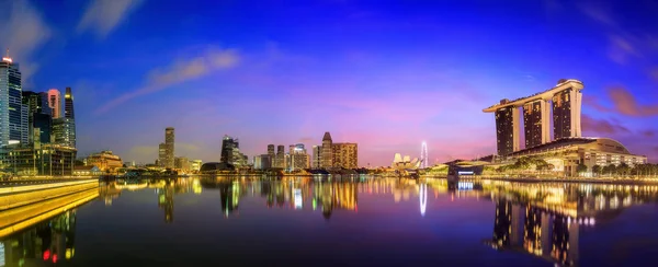 Singapore Skyline and view of Marina Bay — Stock Photo, Image
