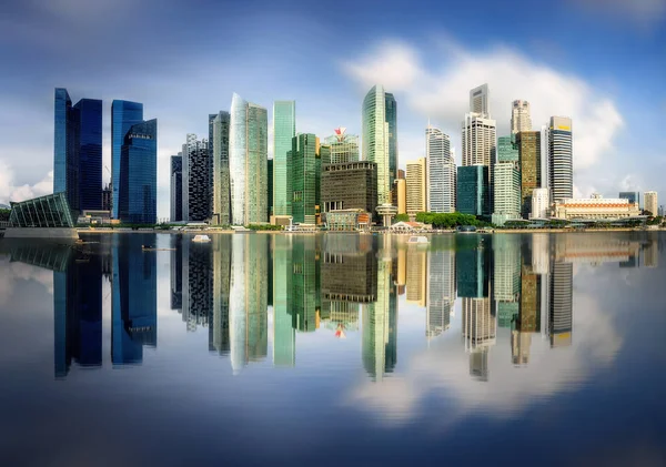 Singapore Skyline and view of Marina Bay — Stock Photo, Image