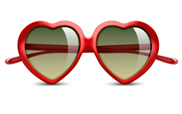 Sonnenbrille in Herzform — Stockvektor