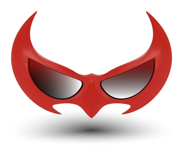 Zwarte super held masker — Stockvector