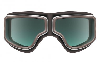 Uçak için gerçekçi 3d retro havacı gözlük