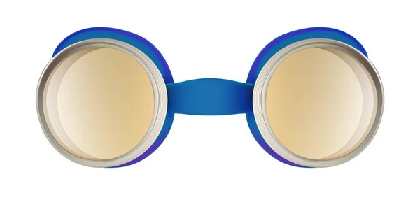 Strani occhiali di sicurezza isolati su bianco — Vettoriale Stock