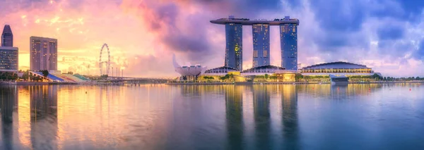 Singapore skyline achtergrond — Stockfoto