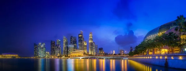 Tle panoramę Singapuru — Zdjęcie stockowe