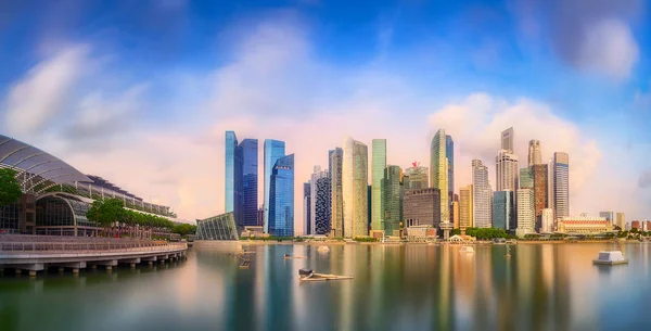 新加坡的天际线背景 — 图库照片