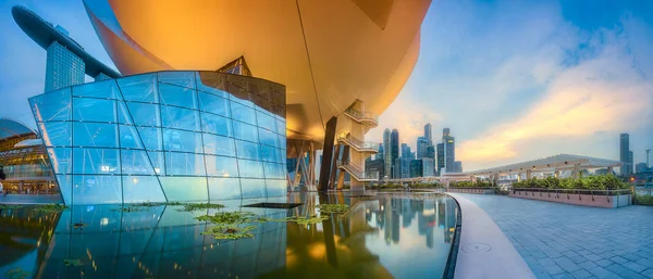 Singapore Skyline Hintergrund — Stockfoto