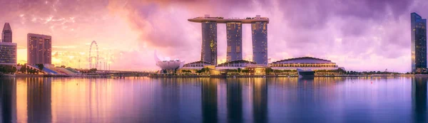 Singapura skyline fundo — Fotografia de Stock